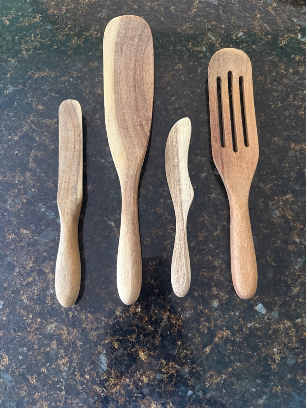 MAD HUNGRY as seen on TV Wooden Kitchen Utensil Set - Natural Wood